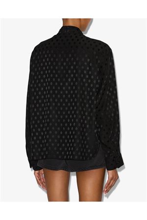 Silk jacquard polka dot blouse ISABEL MARANT | HT0743FAC4J04I01BK